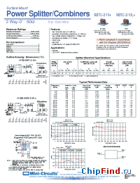Datasheet SBTC-2-10L+ manufacturer Mini-Circuits